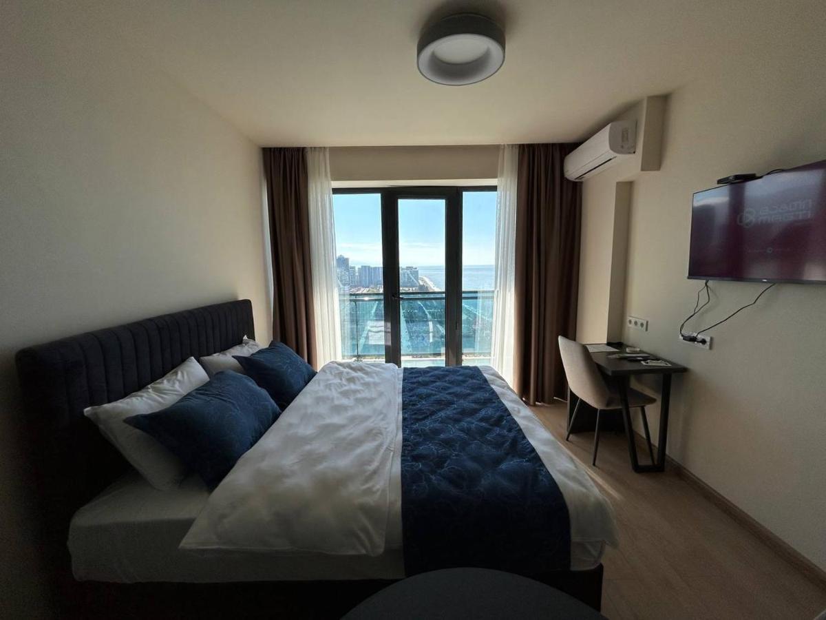 Студия С Потрясающим Видом На Море В Orbi Beach Tower Batoemi Buitenkant foto